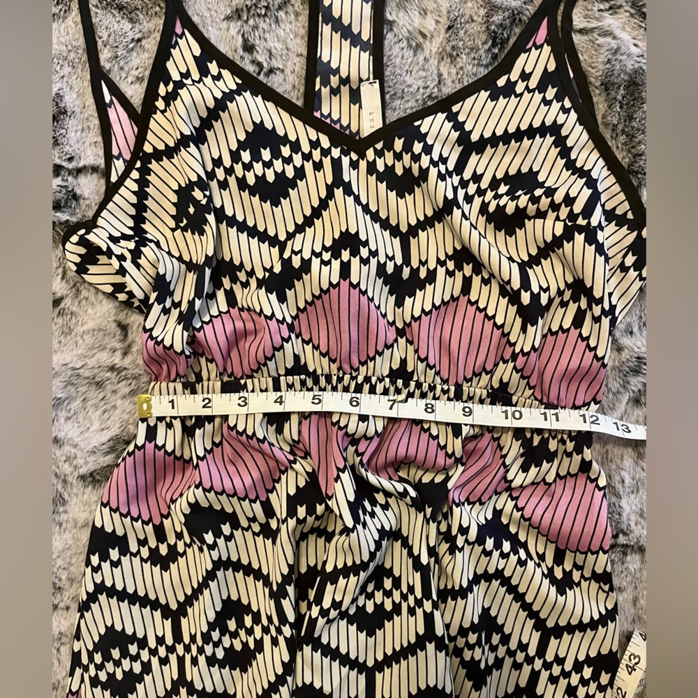 Lush Nordstrom Geometric print mini dress pink, white, navy Small EUC - Picture 10 of 14